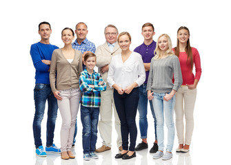 Wall Mural - group of smiling people