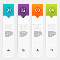 Aufkleber - Vector colorful info graphics for your business presentations.