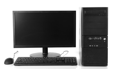 Poster - Modern computer set isolated on white