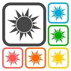 Poster - Sun icons set