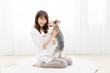 © taka - portrait of asian woman and dog