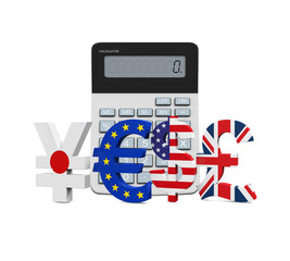 Sticker - Global Currencies with Calculator