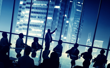 Wall Mural - Business People Meeting Discussion Communication Concept