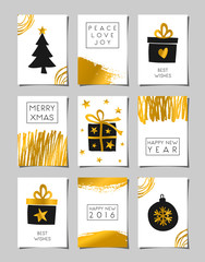 Poster - christmas greeting cards set
