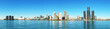 Panorama of the Detroit, Michigan Skyline