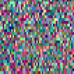 Aufkleber - Colorful pattern with chaotic pixels