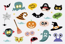 Halloween Symbols And Icons Collection