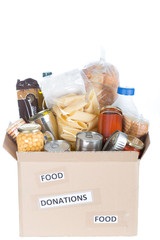 Box of food to donate