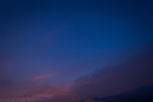 Twilight Sky Background, Blue Sunset Sky With Cloud