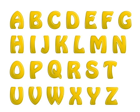 yellow shiny letters holiday fonts