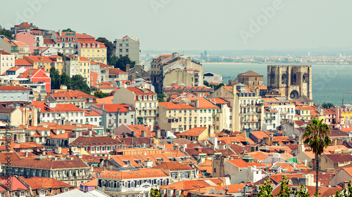 Naklejka na szybę Lisbon Historical City Panorama, Portugal