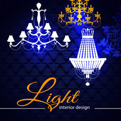 Poster - Luxury Chandeliers Background