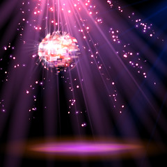 Wall Mural - Disco ball. background