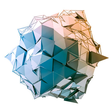 Structure 3d render computer graphics CG. Crystal illustration. One from the set. More in my porftolio.