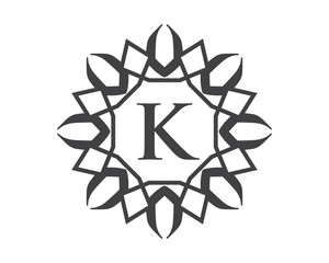 Sticker - K Monogram Royal Letter Logo