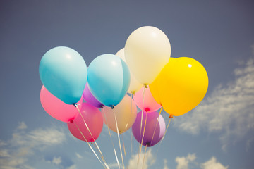 colored balloons