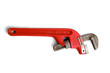 pipe wrench isolated over a white background