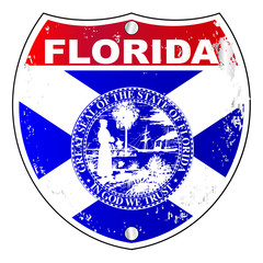 Poster - Florida Interstate Sign