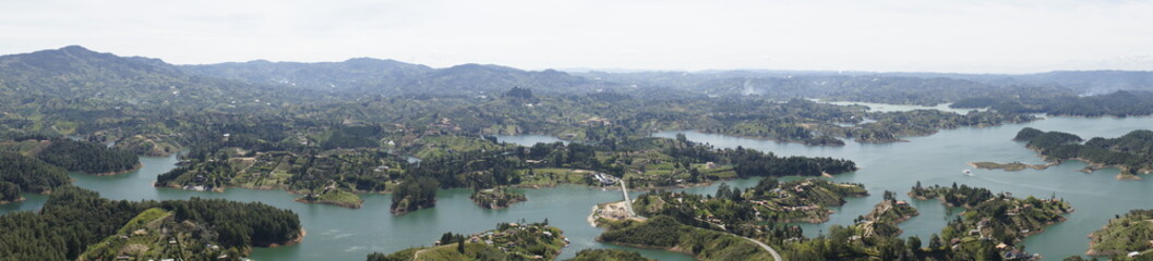 Guatape, Antioquia, Colombia - panoramic view, landscape - Guatapé & El Peñón