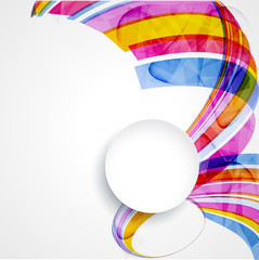 Wall Mural - Abstract background with color waves
