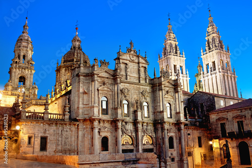 Cuadros en Lienzo Cathedral of Santiago de Compostela. Galicia, Spain