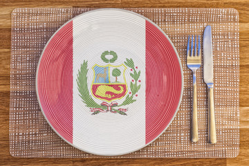 Dinner plate for Peru