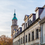 Fototapeta Paryż - Erlangen, Blick auf den Turm der Neustädter Kirche