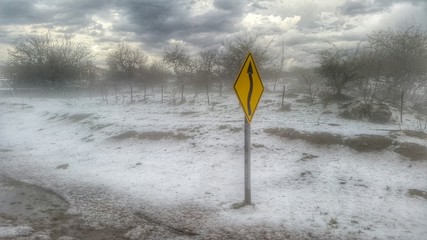 Intensa tormenta de granizo