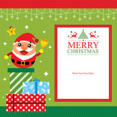 Wall Mural - Christmas card template