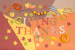 Colorful accessories for Thanksgiving holiday craft