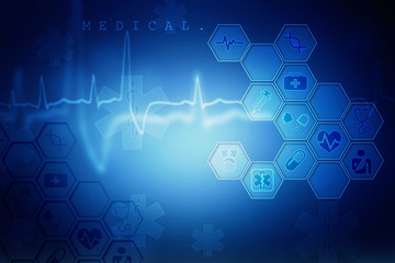 Abstract medical background