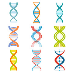 Poster - DNA and molecule symbols set