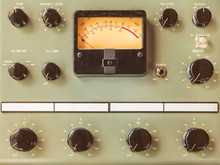 Vintage Control Panel With Volt Meter