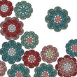 Crochet flowers. Mandala.
