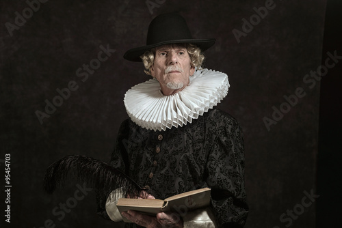 Foto Official portrait of historical governor from the golden age