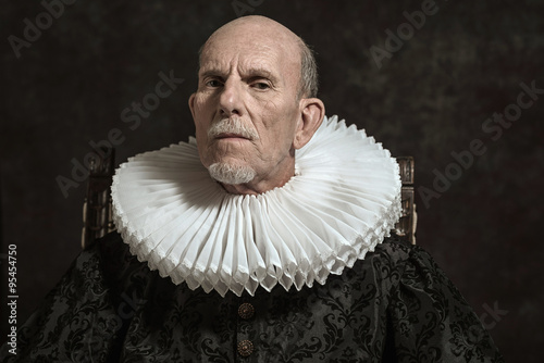 Cuadros en Lienzo Official portrait of historical governor from the golden age. Si