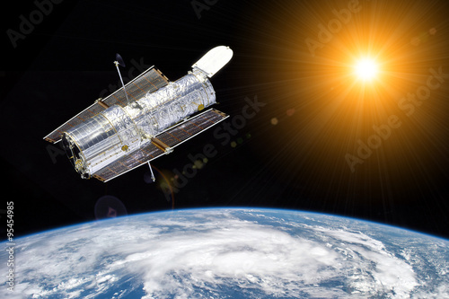 Fotomural Hubble telescope observe the sun - Elements of this image furnished by NASA