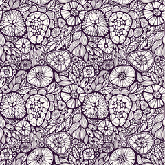 Poster - Abstract floral pattern
