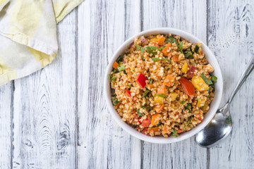 Wall Mural - Fresh made Bulgur Salad