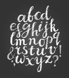 Chalk latin script font.