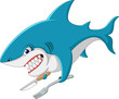 cute Shark cartoon of illustration
