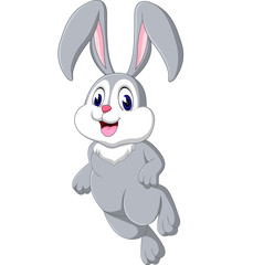 Canvas Print - Cute rabbit cartoon of illustration
