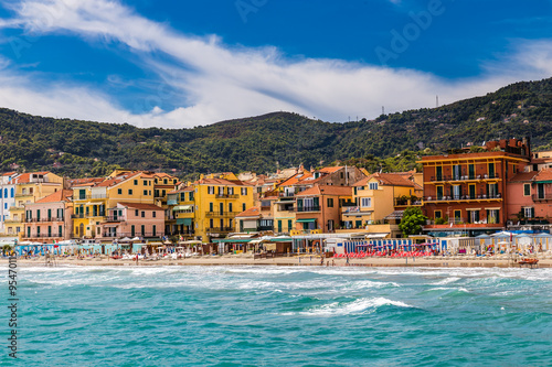 Alassio With Colorful Buildings-Alassio,Italy Poster Mural XXL