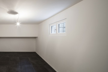 room with tiled floor black