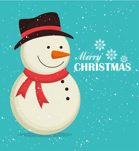 Merry Christmas Colorful Card