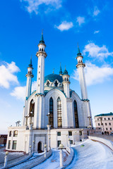 Wall Mural - Kul Sharif  Mosque in Kazan Kremlin. Main Jama Masjid in Kazan a