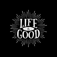 Wall Mural - Life is good