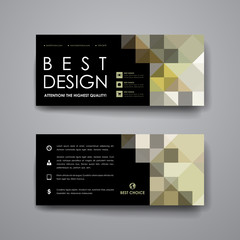 Poster - Set of modern design banner template in abstract style