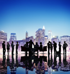 Wall Mural - Business People Strategy Success Team Discussion Brainstorming C