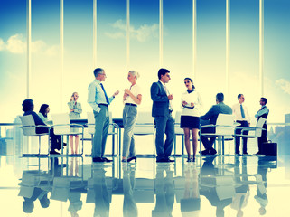 Poster - Business People Meeting Discussion Corporate Team Concept
